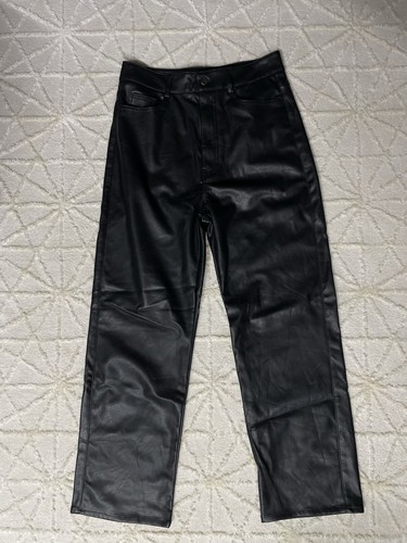 Blk vegan leather - vegan, pants